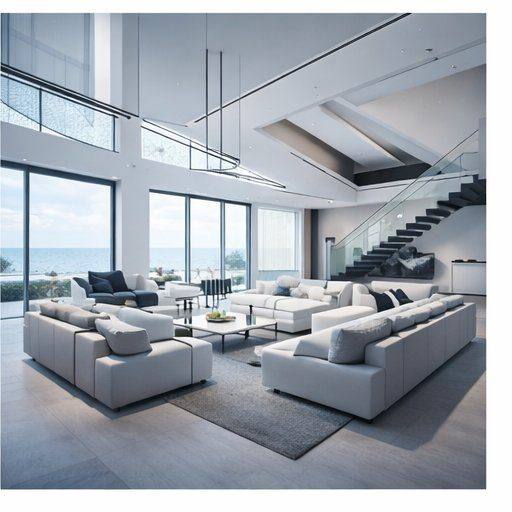 Ocean view luxury living room